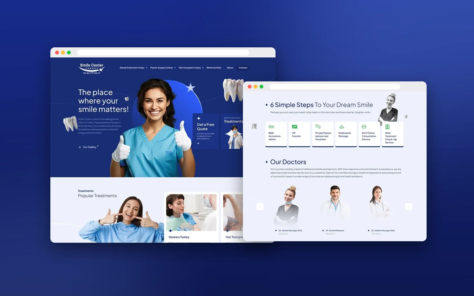 Smile Center Turkey web tasarımı